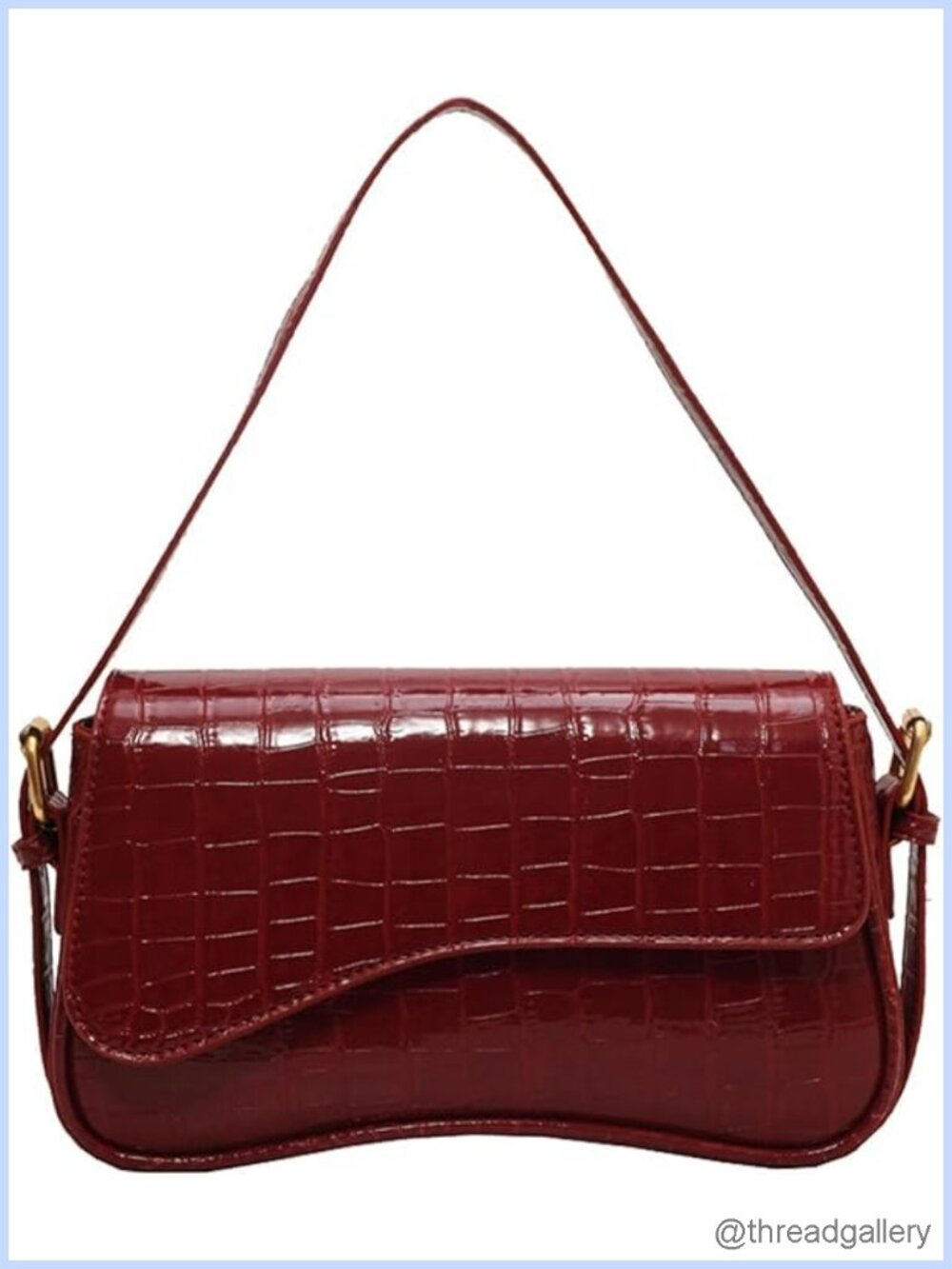 PU Leather Tote Bag with 2 Removable Straps and Zipper Closure